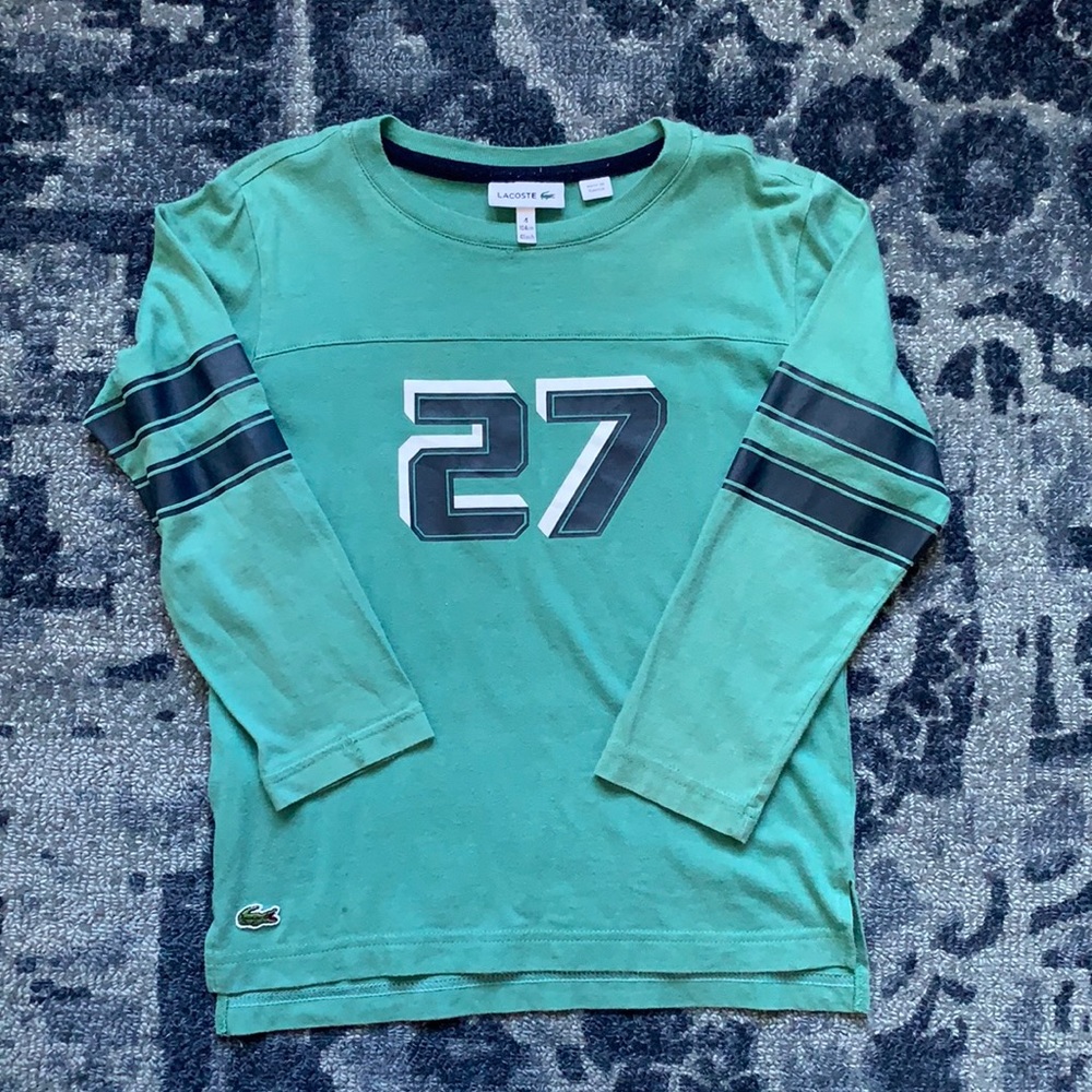 Kids Lacoste Long Sleeve T-shirt size 4